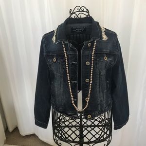 Shabby chic Jean jacket juniors XL